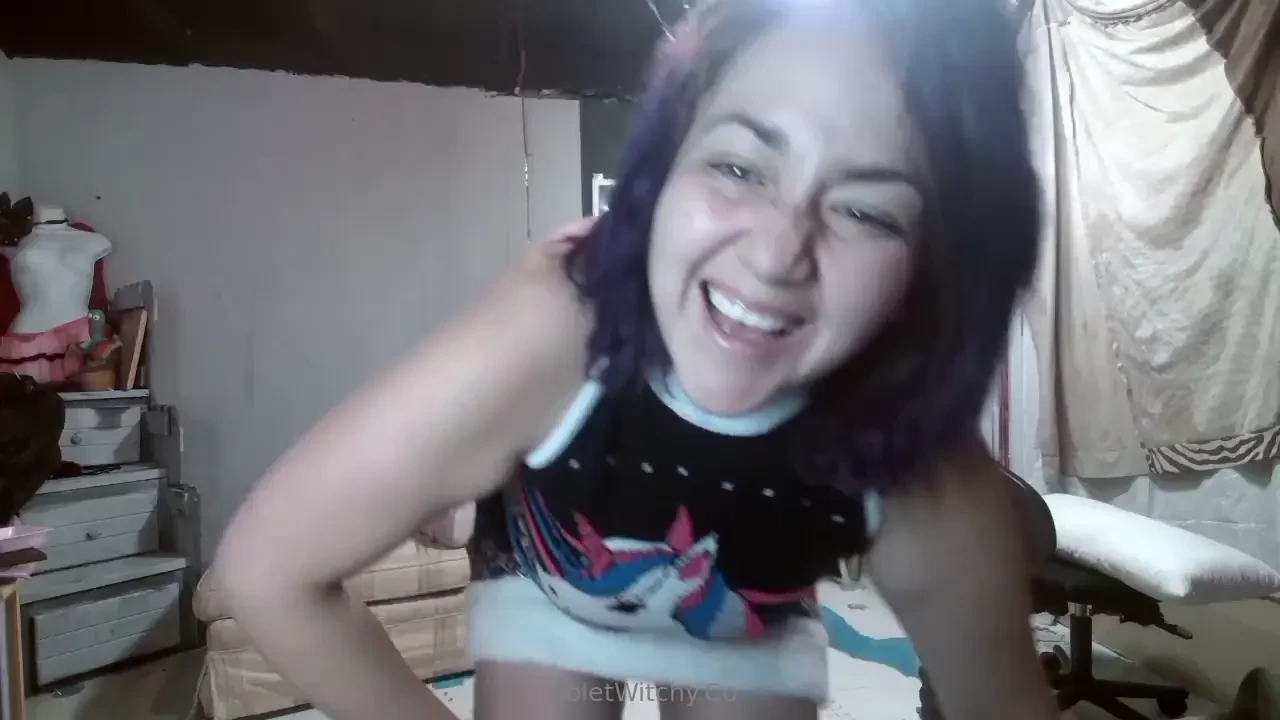 Squirt trying out my new shiny boots 