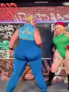 Street fighter nude strip tease dance with bishoujomom as cammy i