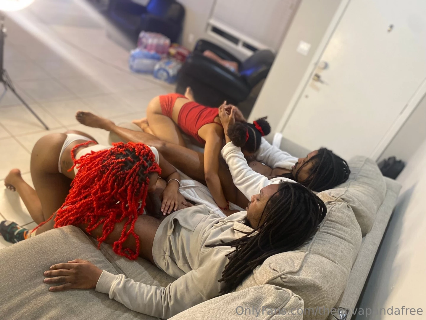 Panda family bonding my master getting his dick sucked by his 