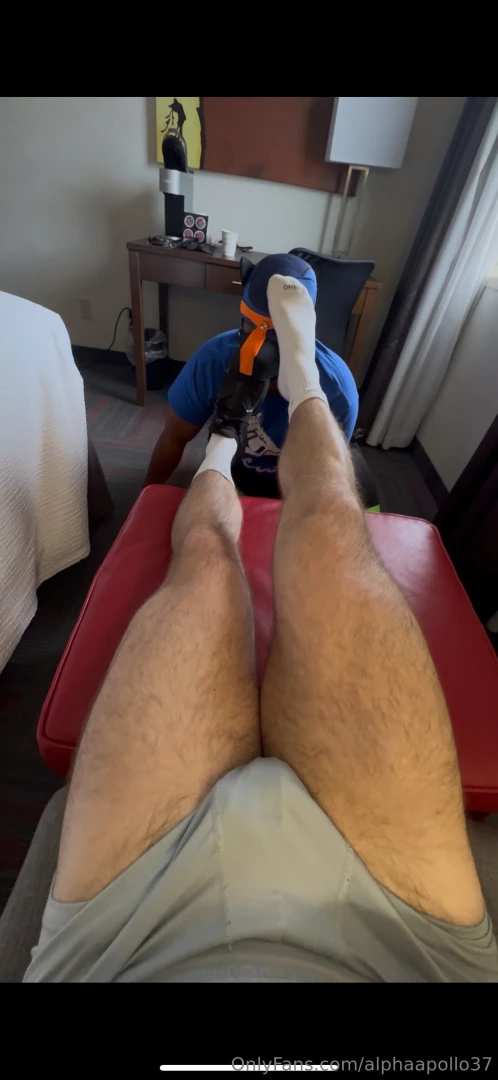 Good pup my good boy worshiping gooning and cleaning my size 13 soles part 1 