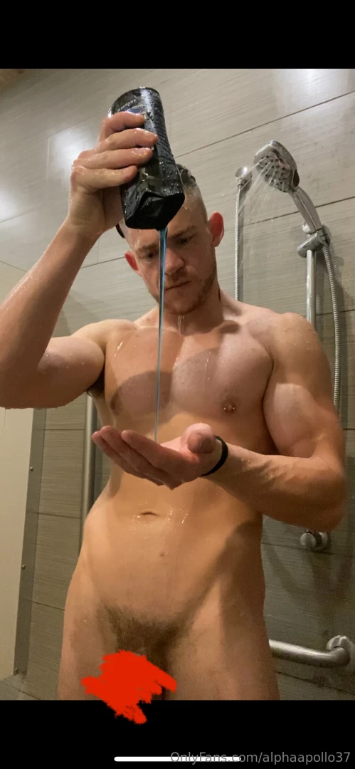 Stroking in the shower at the gym come worship my cock and muscles part 1 