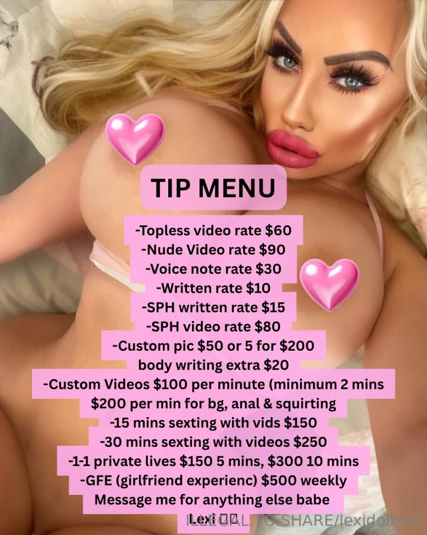 Updated tip menu part 20 