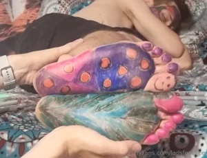 David s face and feet was the canvas and your wildest fantasy brought part 1