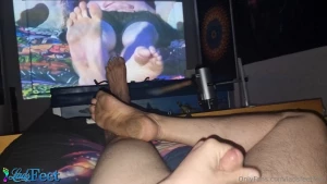 Had some fun with a barefoot walk and then beating my feet with the