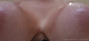 Boobs smothering video with alot of lotion