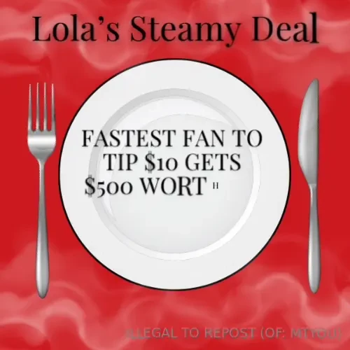 Fastest fan to tip 10 gets 500 worth of content part 1 