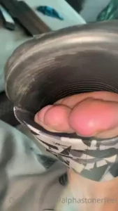 Sweaty morning foot