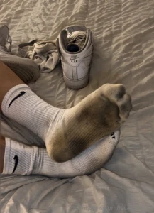 Yo kneel and worship these alpha feet sweaty smelly and straight from