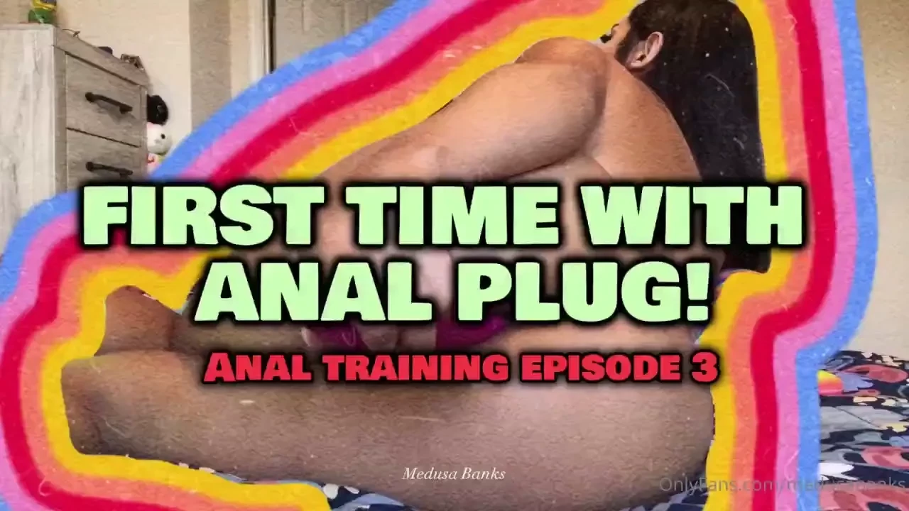 First time with anal plug my hole is getting used more and more and 