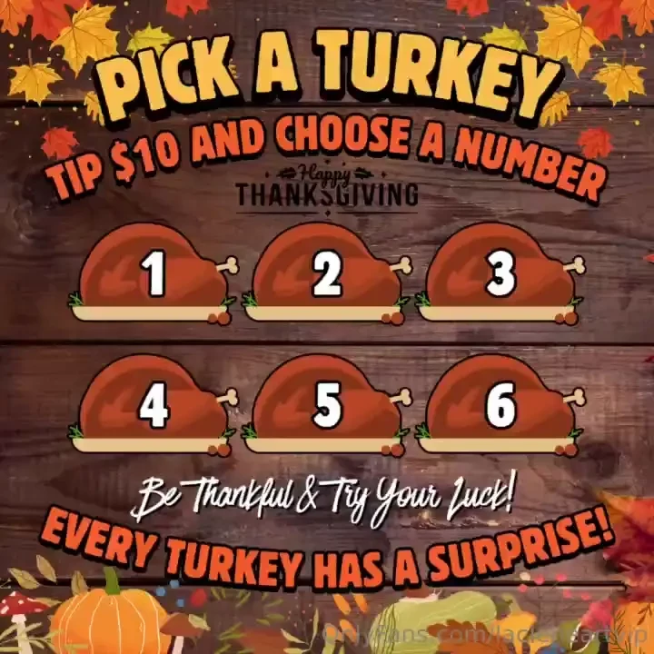New pick a turkey game celebrate thanksgiving with me and win sexy 