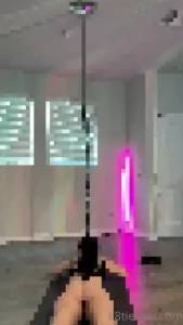 Aurora lit nude pole practice description i m sharing my pole practice