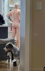 Bae snapped me finding some food after a shower the other night