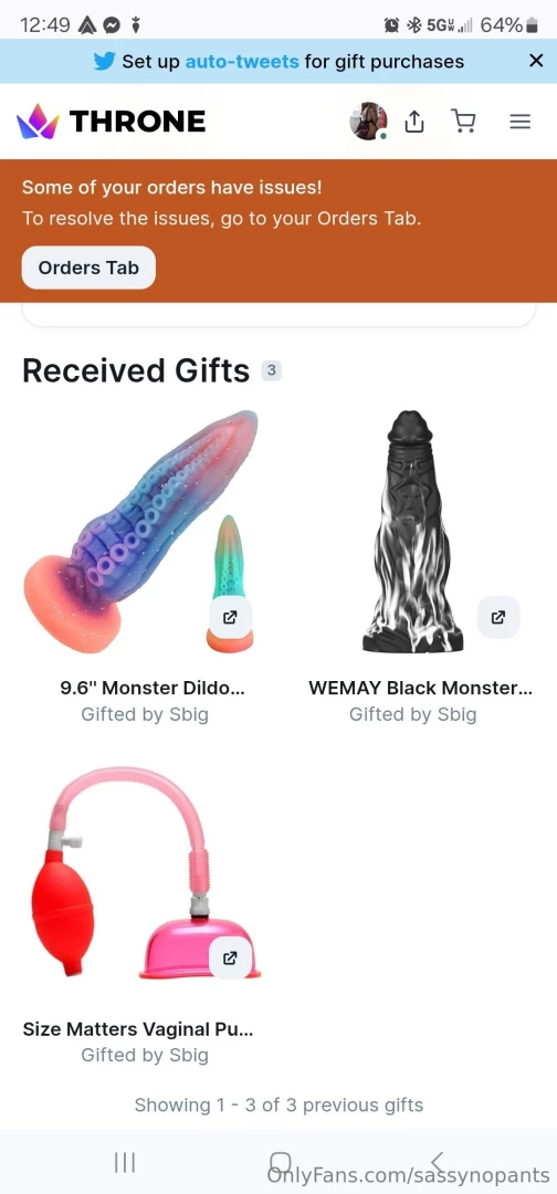 Just found out about throne it s a wishlist of sorts you guys can 