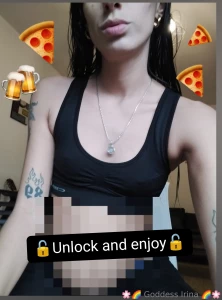 Pizza and beer stuffing and playing with a belt in my belly