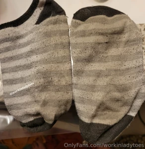 This pair of 7 day worn socks are available for purchase - worn for