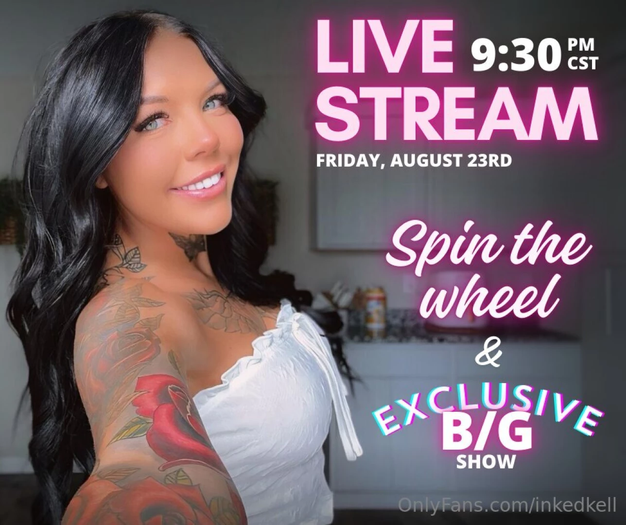 Spin the wheel x exclusive b g in one live show live stream starts at 