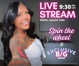 Spin the wheel x exclusive b g in one live show live stream starts at