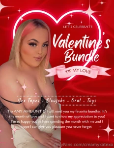 Sending out a valentines bundle tip now for the dm sent straight to