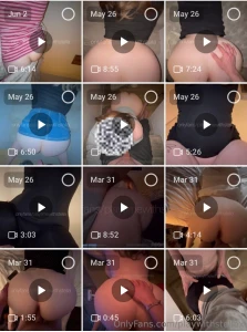 All of my current filmed sex tapes there s 30 videos total here with a part 2