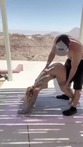 What started as him helping stretch me out turns naughty very quick