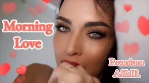 Premium asmr romantic morning i open my eyes feeling the warmth on my