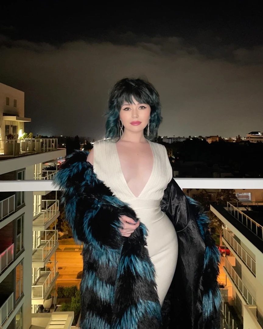 Night out lt 3 felt cute in my big winter fur unlock to shout me a 