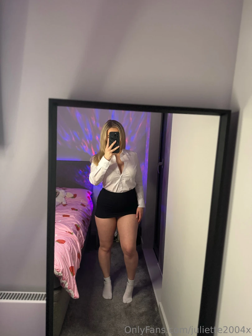 What would be more distracting for you my short skirt or unbuttoned part 3 