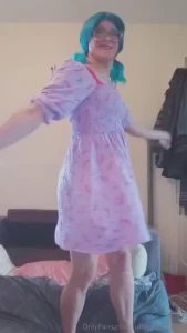 Twirling in a pretty dress