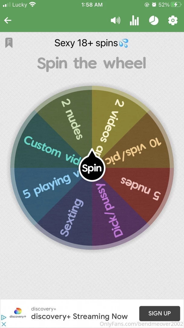 4 for 1 spin 6 for 2 spins 8 for 3 spins 
