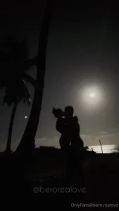 By moonlight we found an almost deserted beach we couldn t leave the