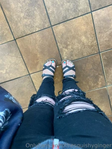 Freshly pampered toes