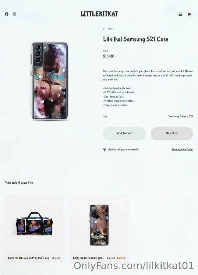 Grab your shirt or case today show off your lilkitkat https streamlabs 