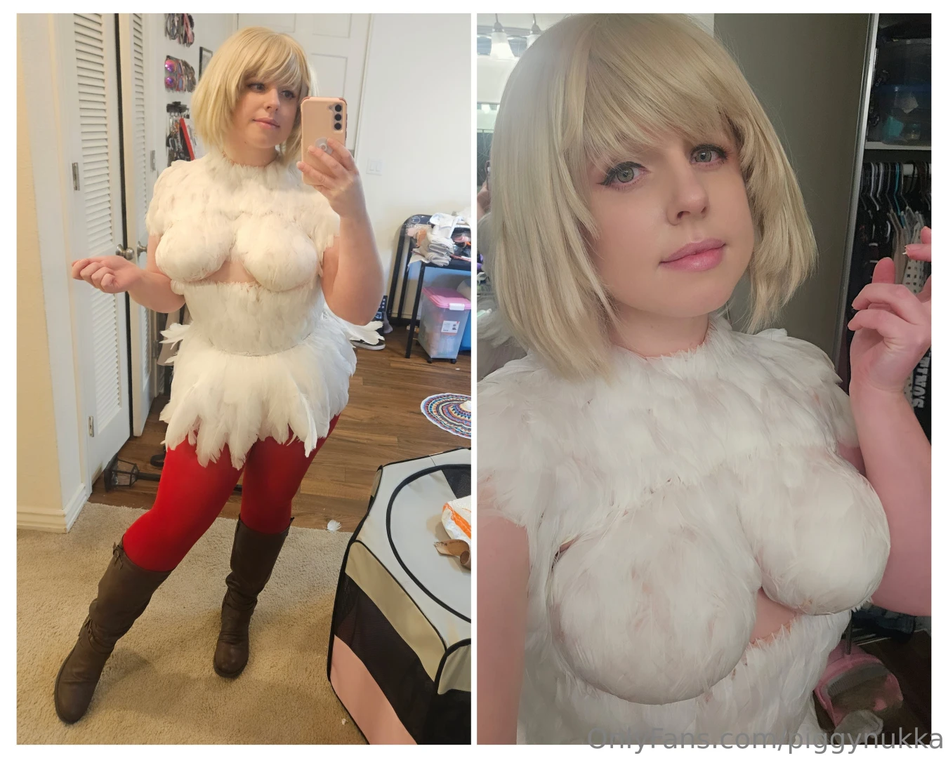 I currently have 2000 feathers on my body 