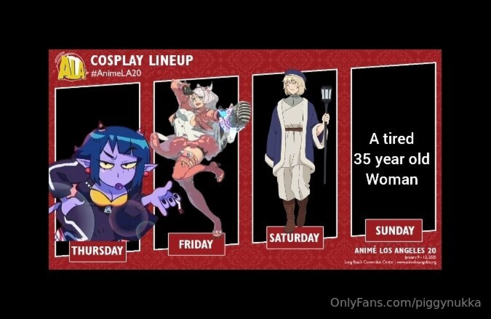 I m going to be attending anime los angeles this week and my 3d 