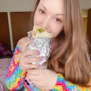 Throwback stuffing my face with a burrito part 2