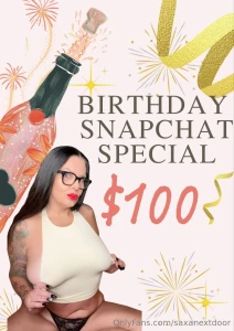 Its almost my birthday help me celebrate on my snapchat