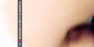 Flashing at the public restroom
