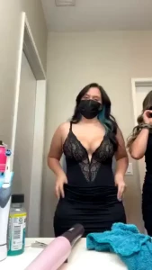 Club ready with my bestie do you like our outfits