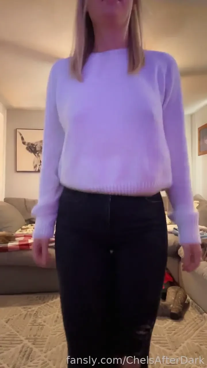 Dinner outfit and no bra 