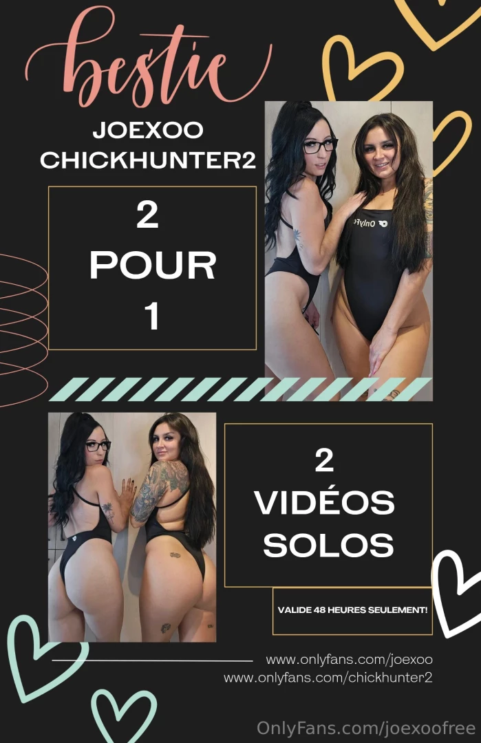 Besties 2 pour 1 valide seulement 48h d p che-toi chickhunter2 