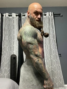 Trying to show off my tattoos in a towel part 3