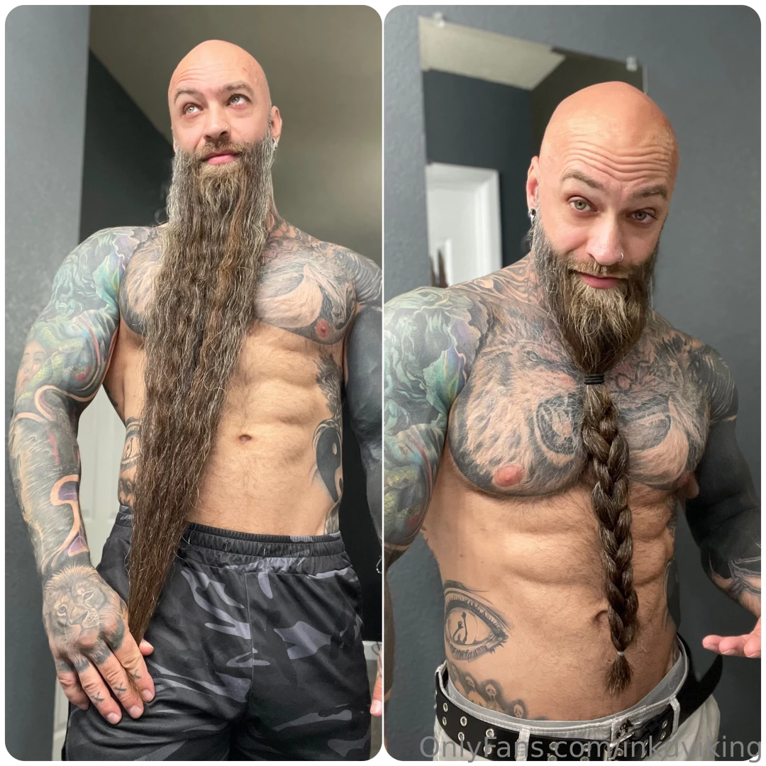 A little before and after of my first real haircut 