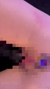 Butt plug vibrator play see how much ravyn cums when getting spanked