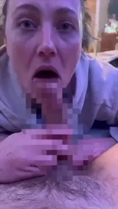 I love worshipping cock with my mouth tongue hands and throat look at