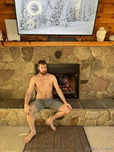 I have the fire hot and toasty for us warm enough for me to get my