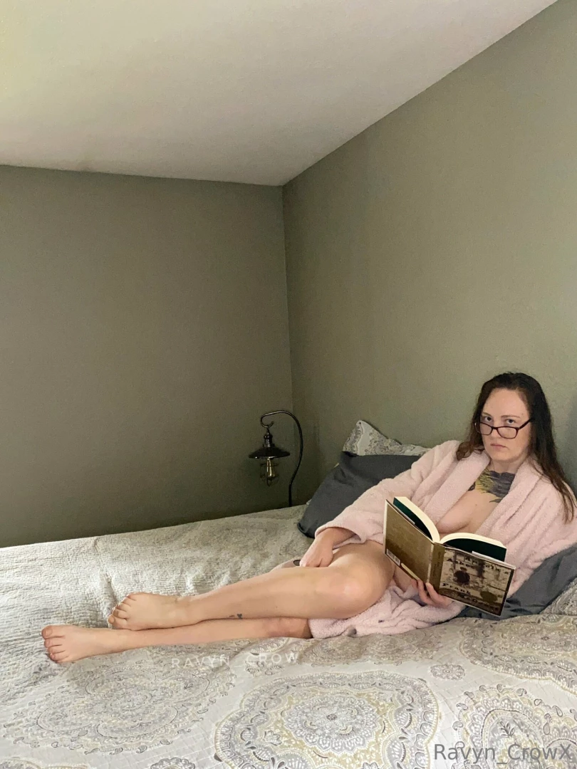 I love reading books in bed until i get interrupted 