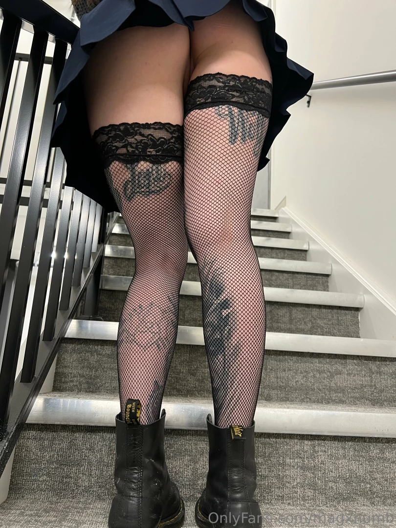 These stairs tell a naughty squirt story part 2 