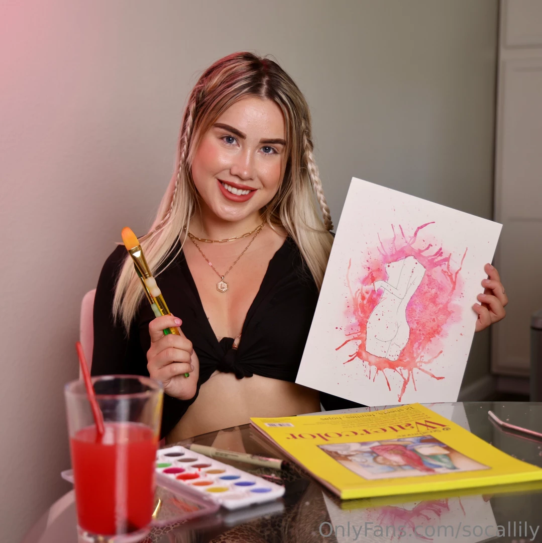 I love doing all kinds of art but painting with watercolor paint has 