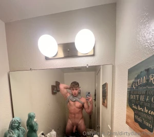 Busting a thick load watch it overflow onto my hands and drip down my