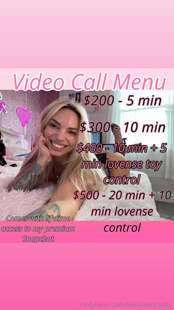 Hey babe did you know i do video calls im only taking a few right now 
